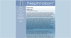 Desktop Screenshot of nephroton.de