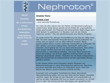 Tablet Screenshot of nephroton.de